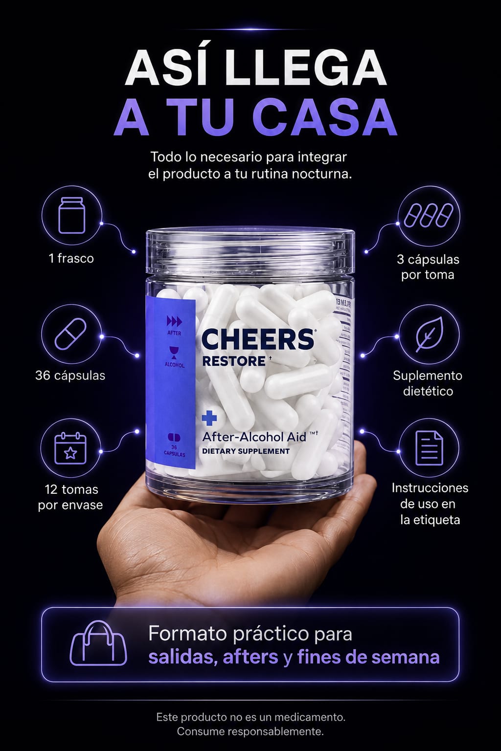 Cheers Restore After-Alcohol Aid escala
