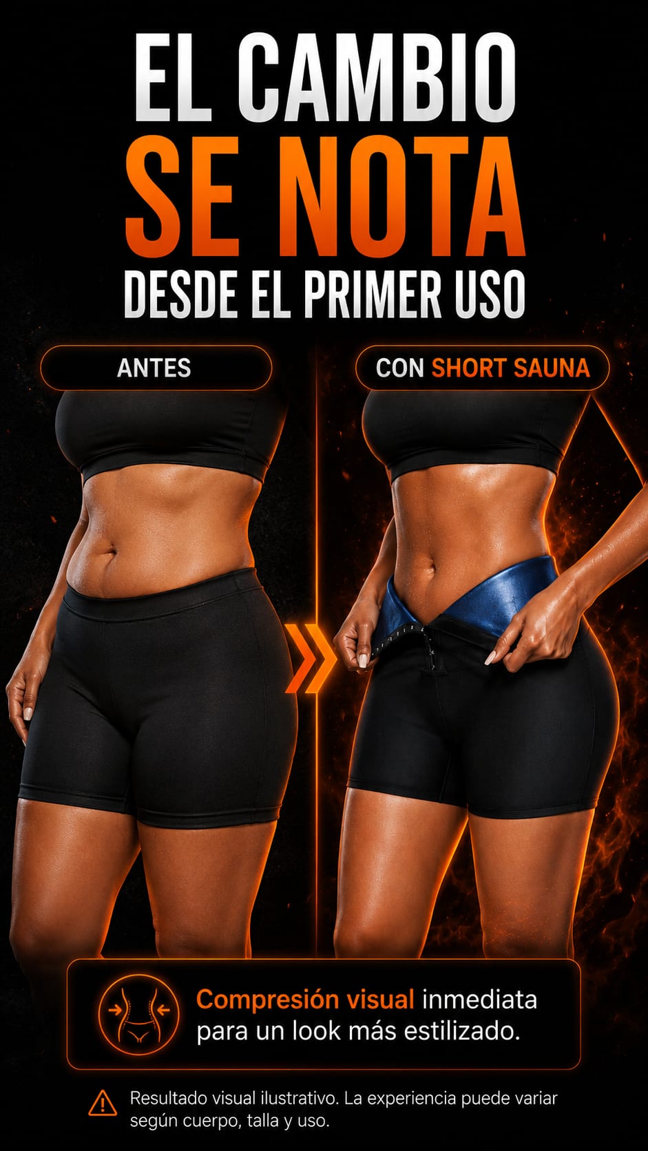 Short Sauna transformacion
