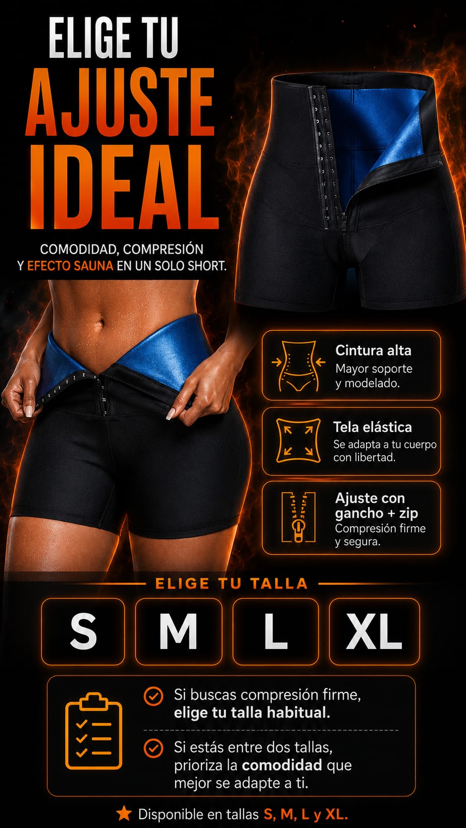 Short Sauna tallas