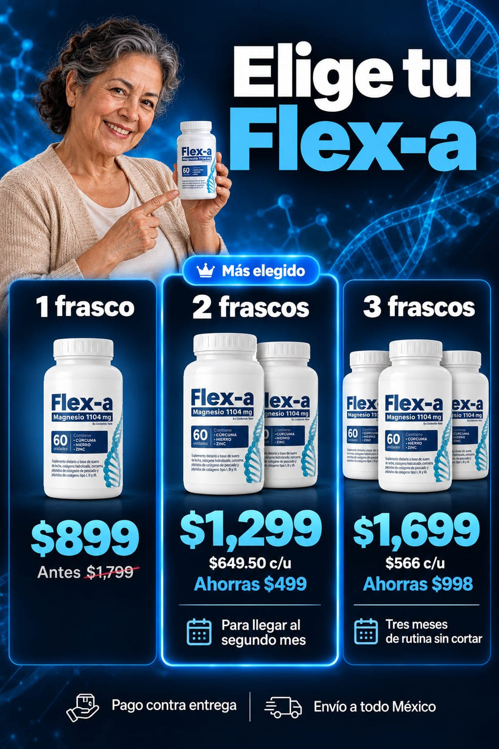 Flex-a Suplemento para Articulaciones 60 Unidades oferta