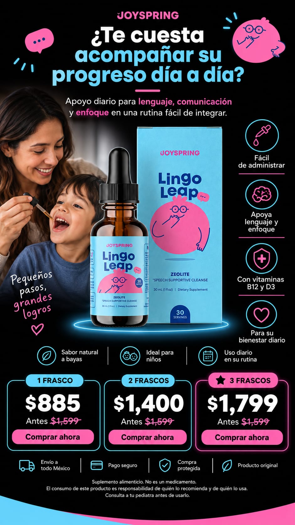 Lingo Leap Joyspring Zeolita 30 mL hero