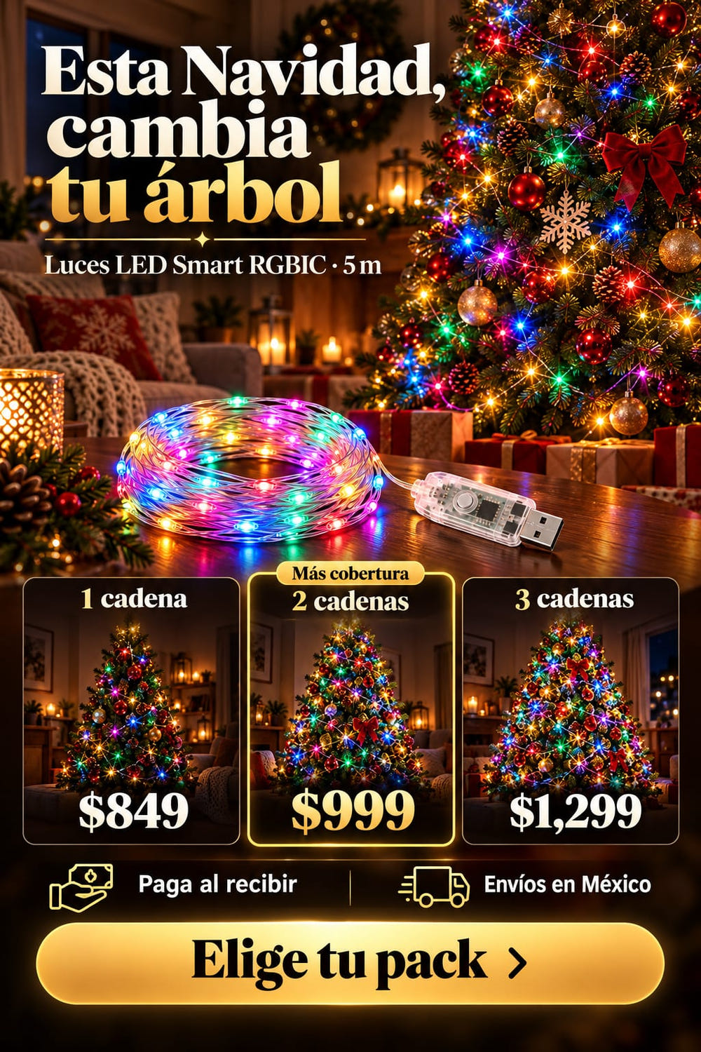 Luces LED Smart 5 m con app oferta