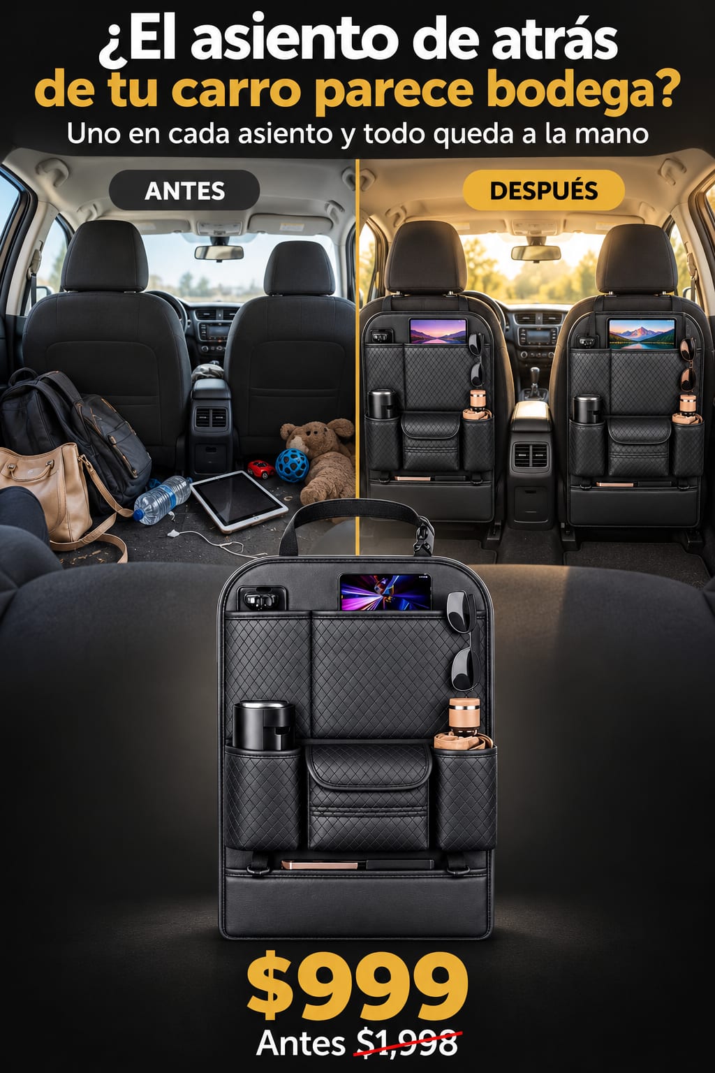 Organizador Para Asiento De Auto atencion