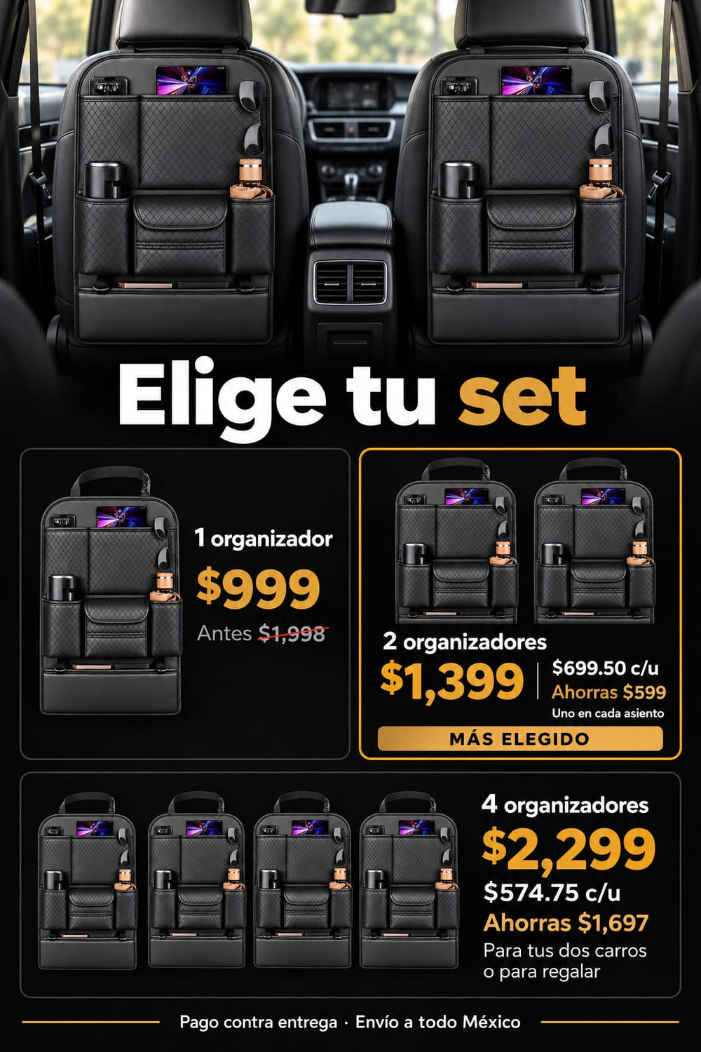 Organizador Para Asiento De Auto oferta