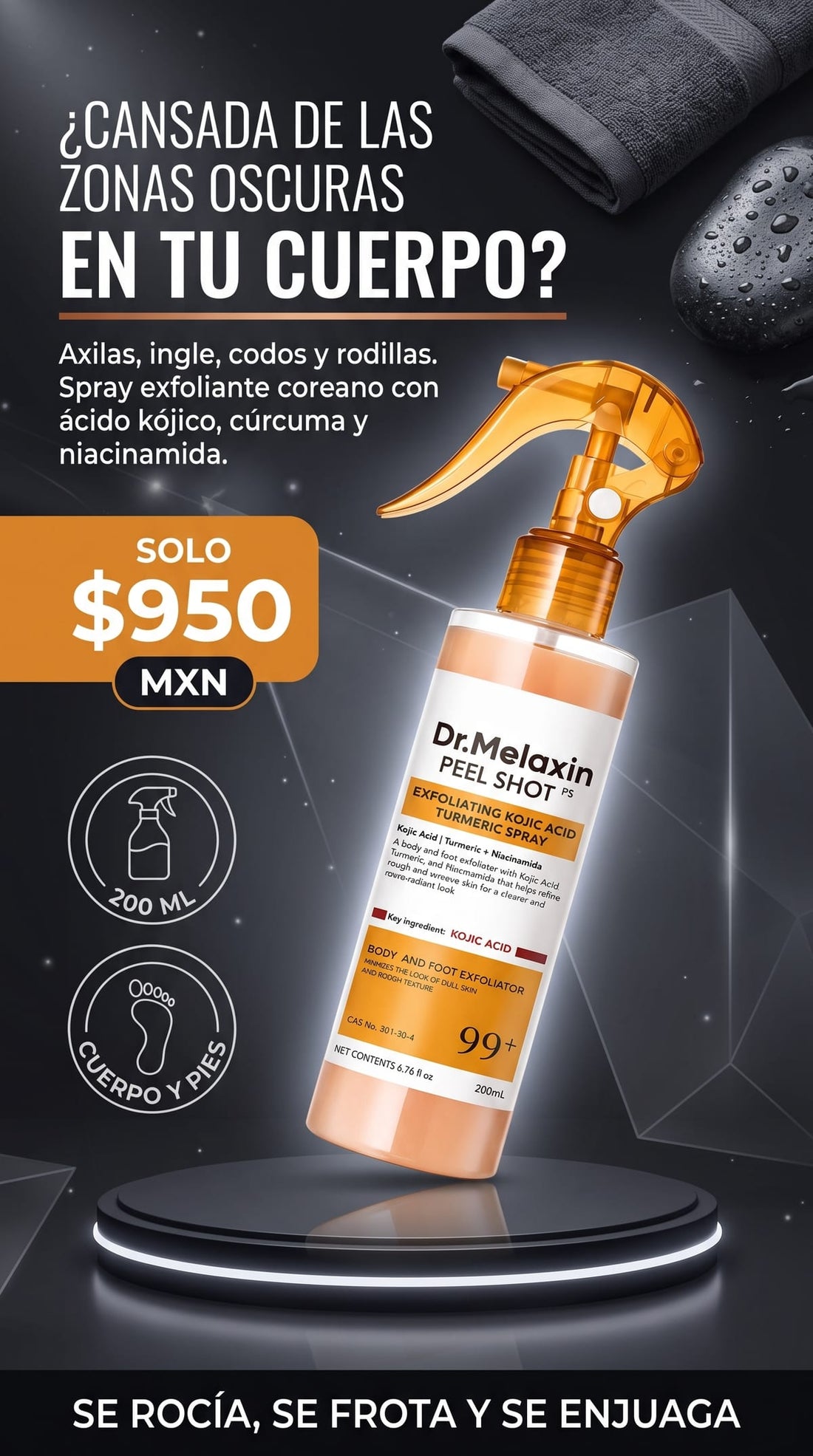 Spray Exfoliante Dr.Melaxin Peel Shot hero