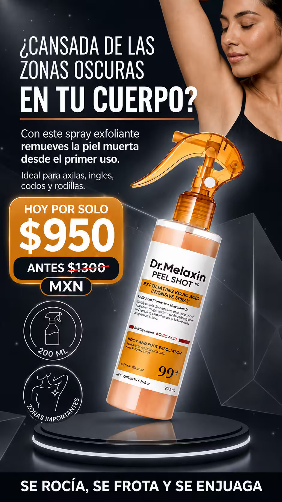 Spray Exfoliante Dr.Melaxin Peel Shot hero