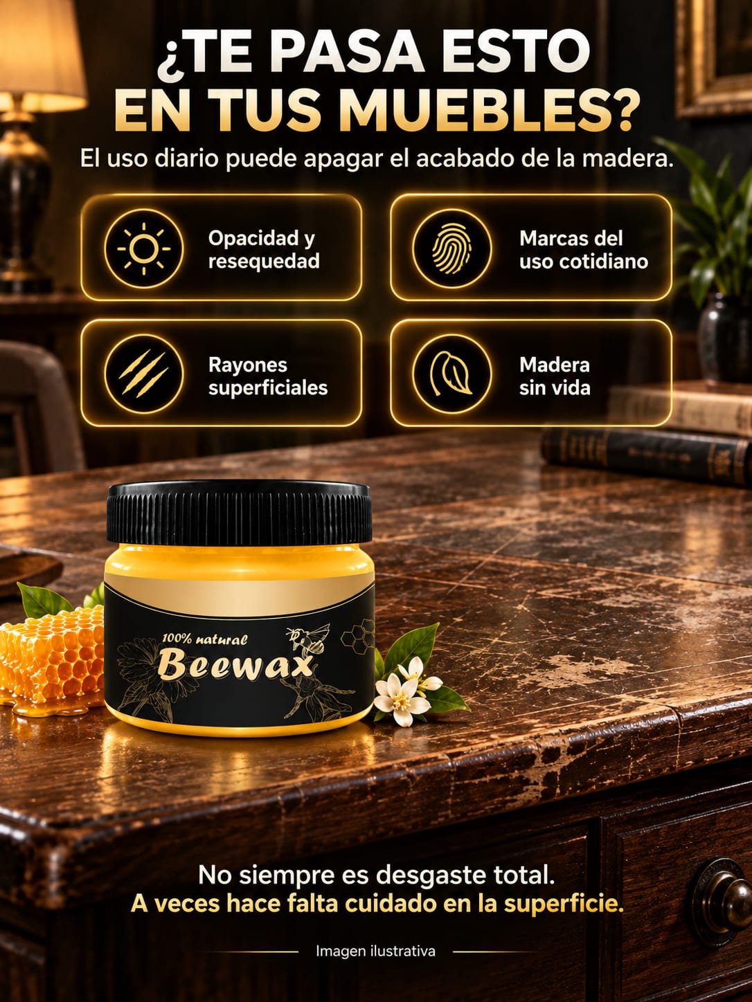 Beewax Cera para el Cuidado de Muebles dolor