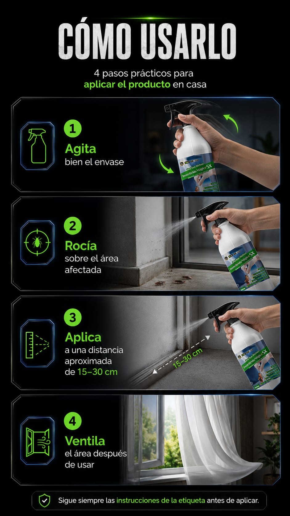 Bye Bye Bichos en uso