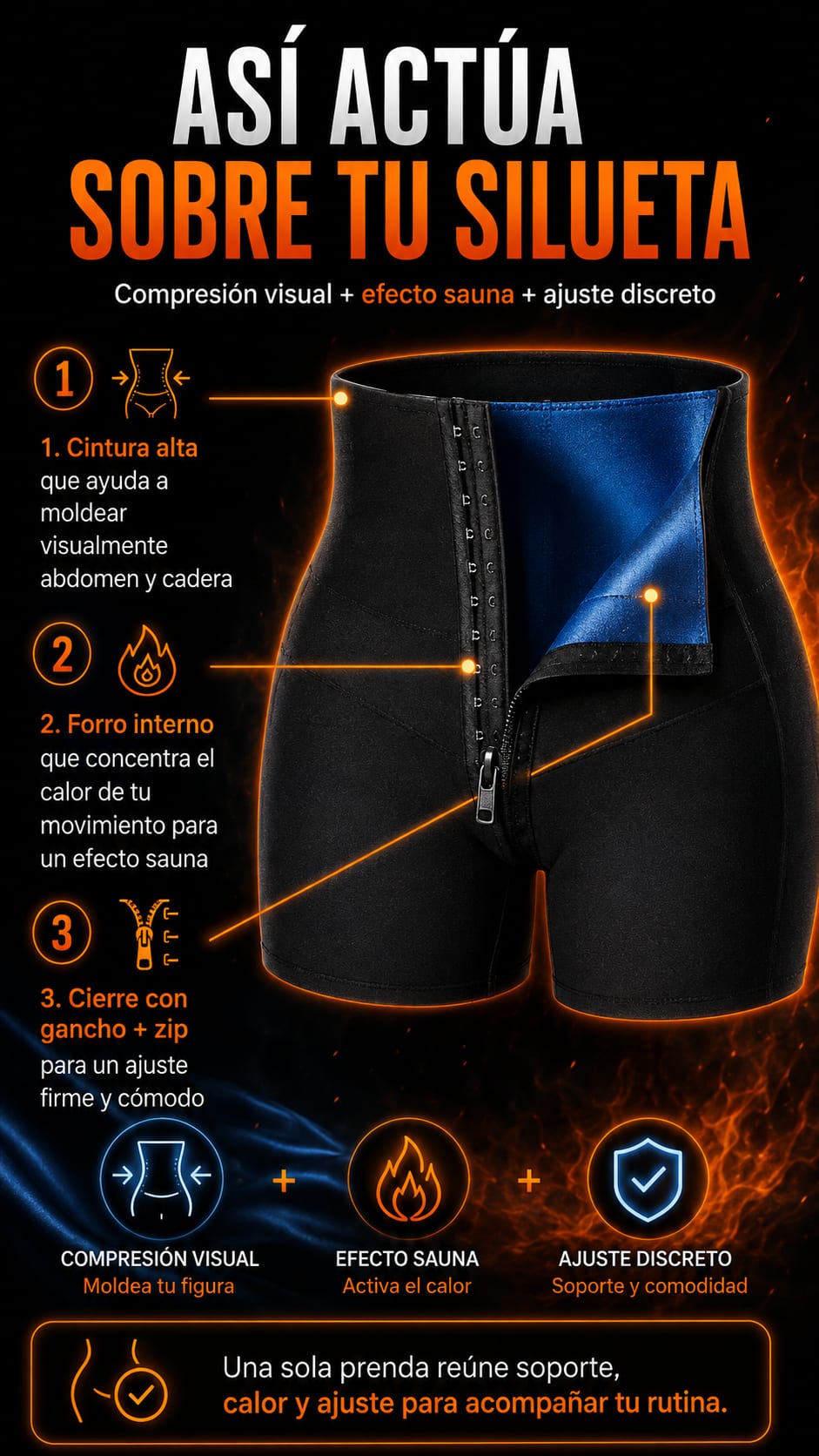 Short Sauna mecanismo