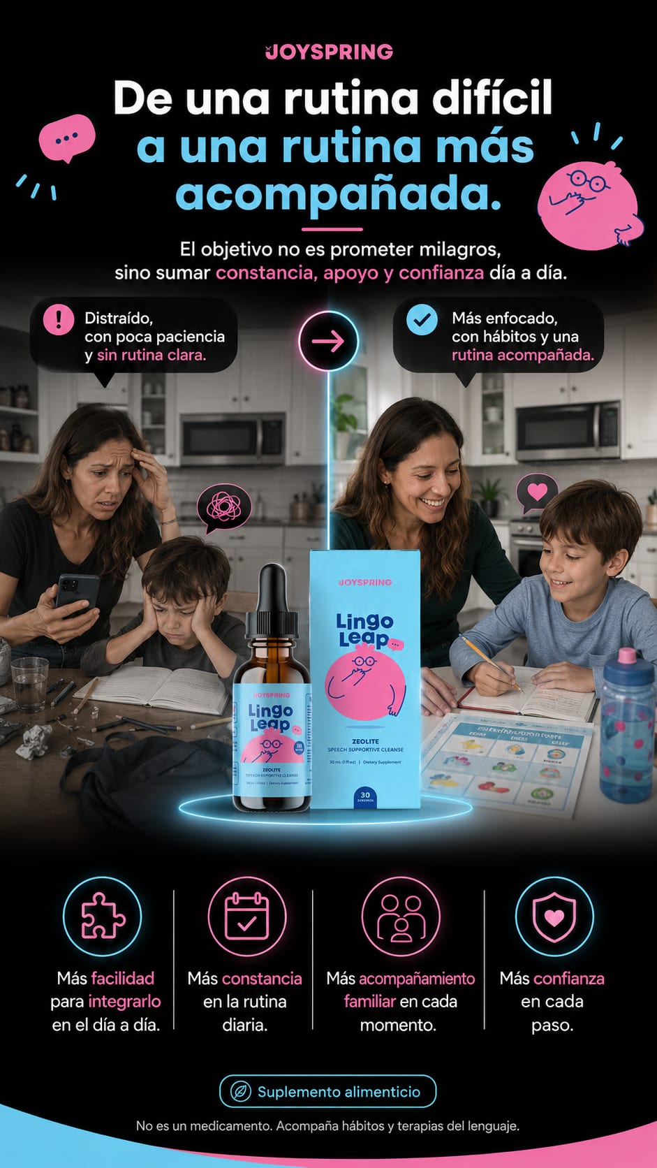 Lingo Leap Joyspring Zeolita 30 mL transformacion