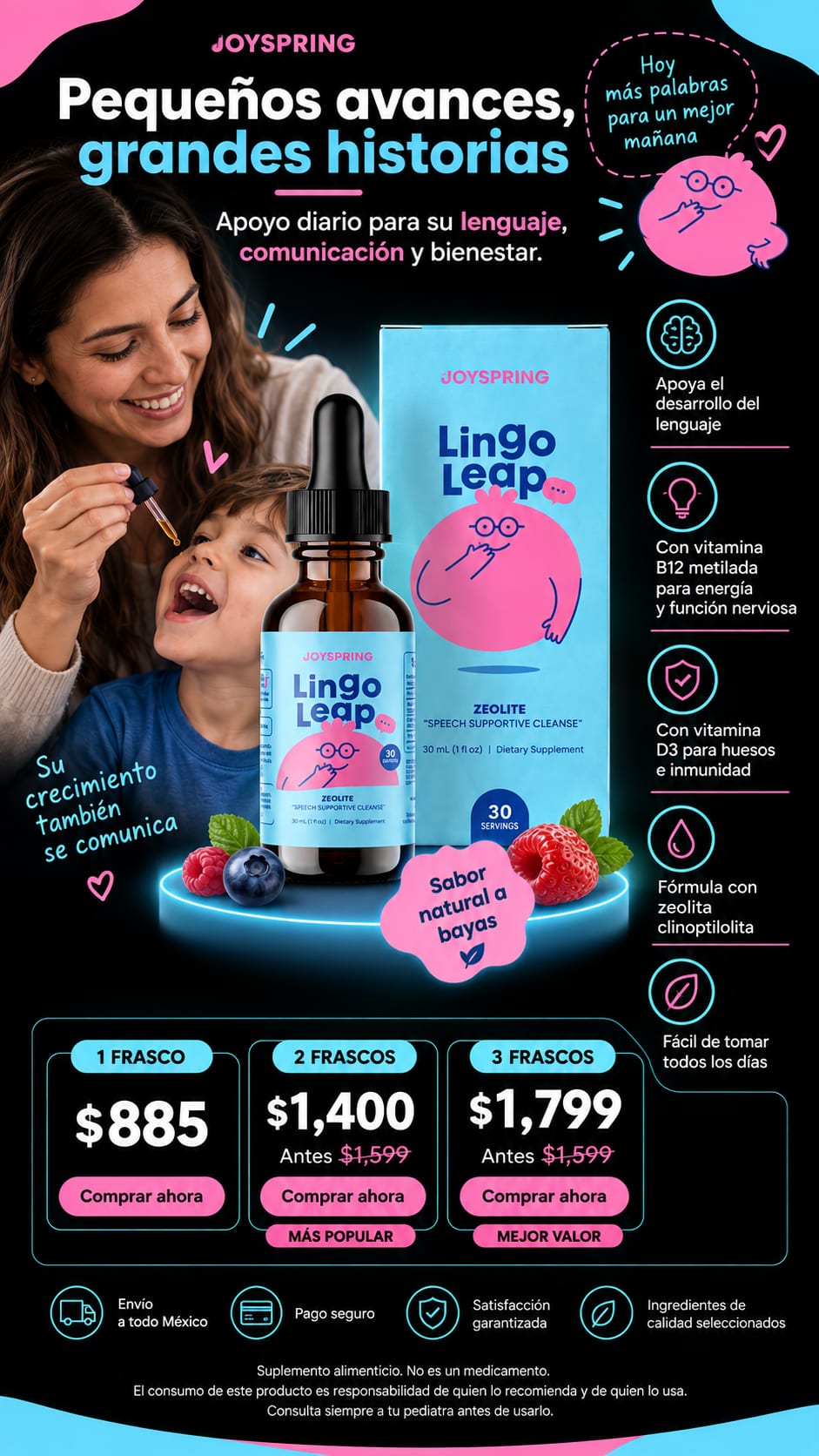 Lingo Leap Joyspring Zeolita 30 mL pack