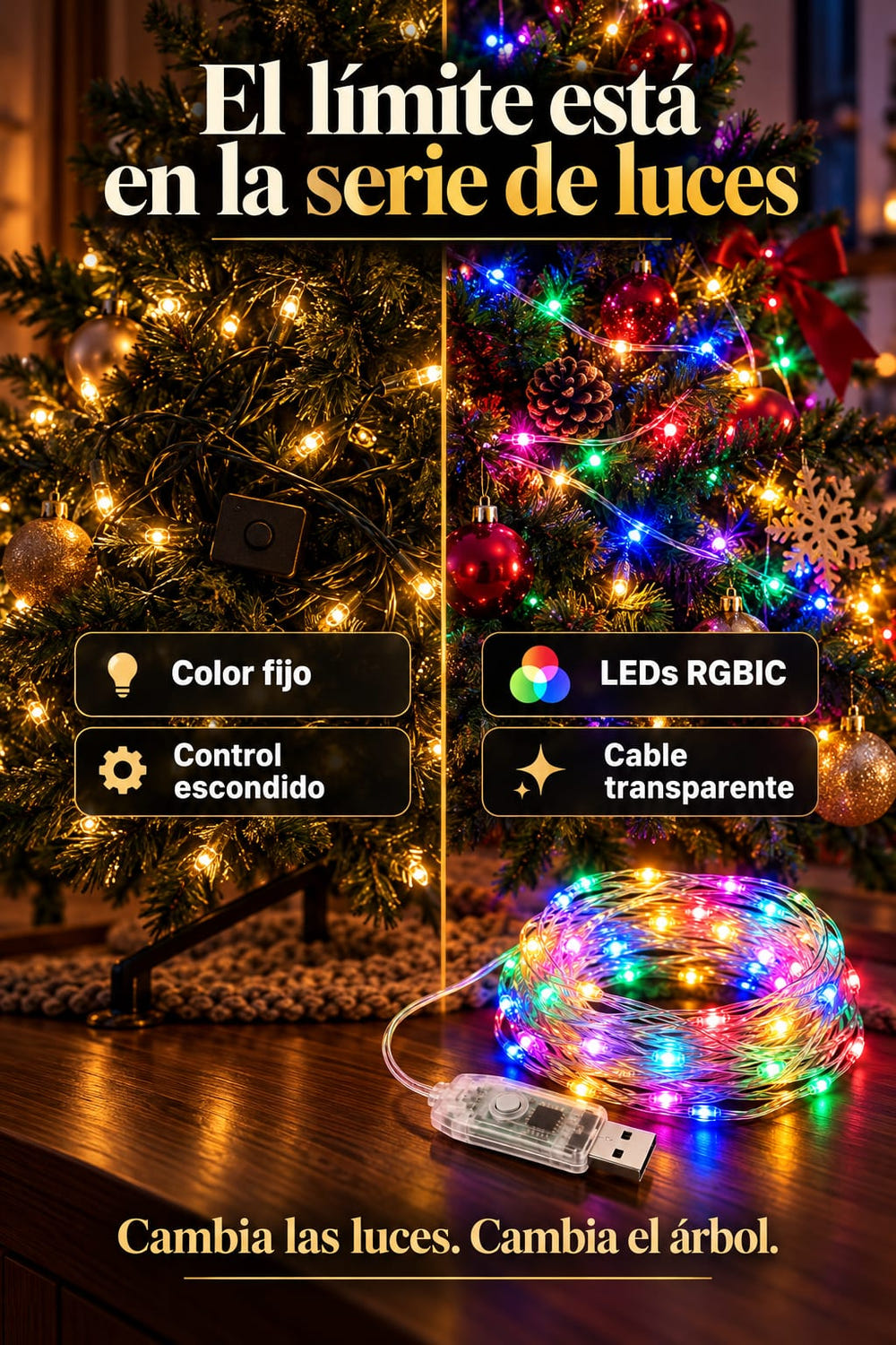 Luces LED Smart 5 m con app causa