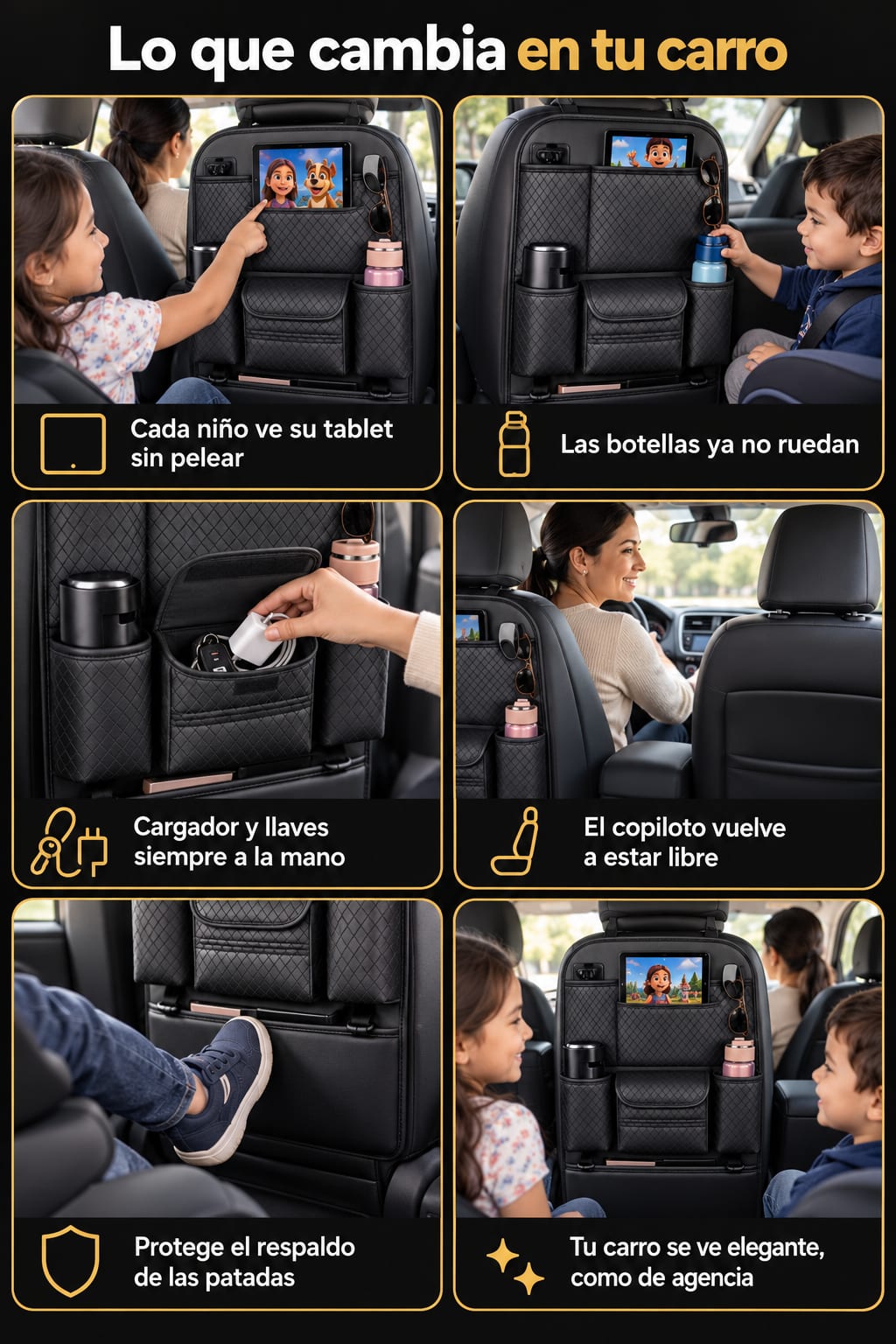 Organizador Para Asiento De Auto beneficios