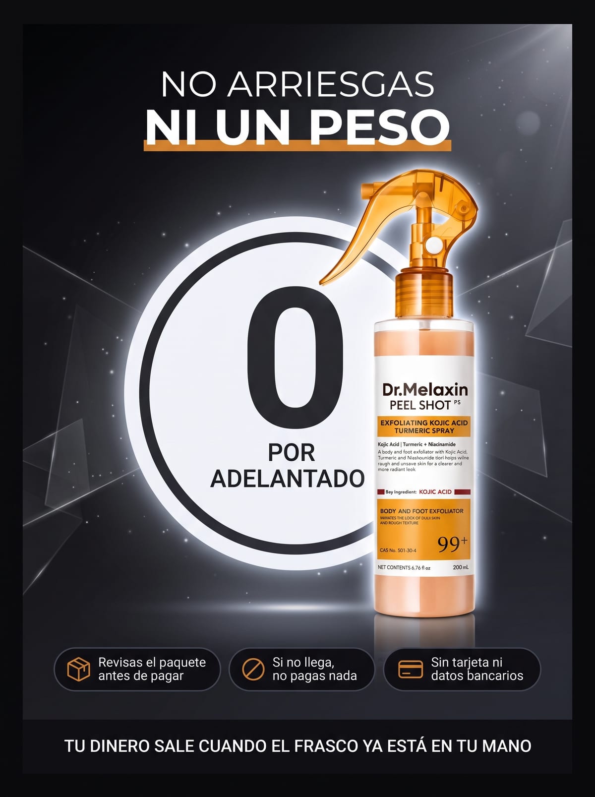 Spray Exfoliante Dr.Melaxin Peel Shot garantia