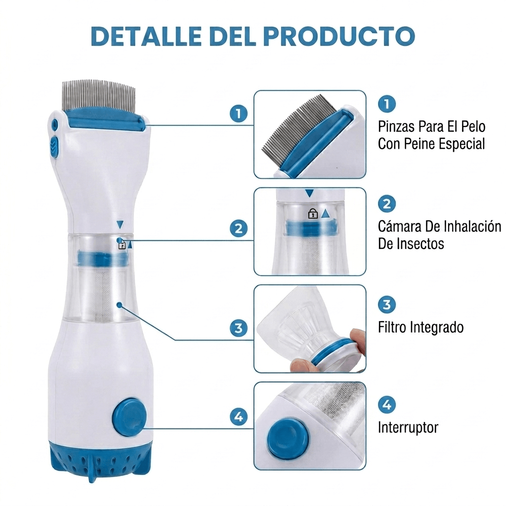 Peine Eléctrico Clean Vac Pro™