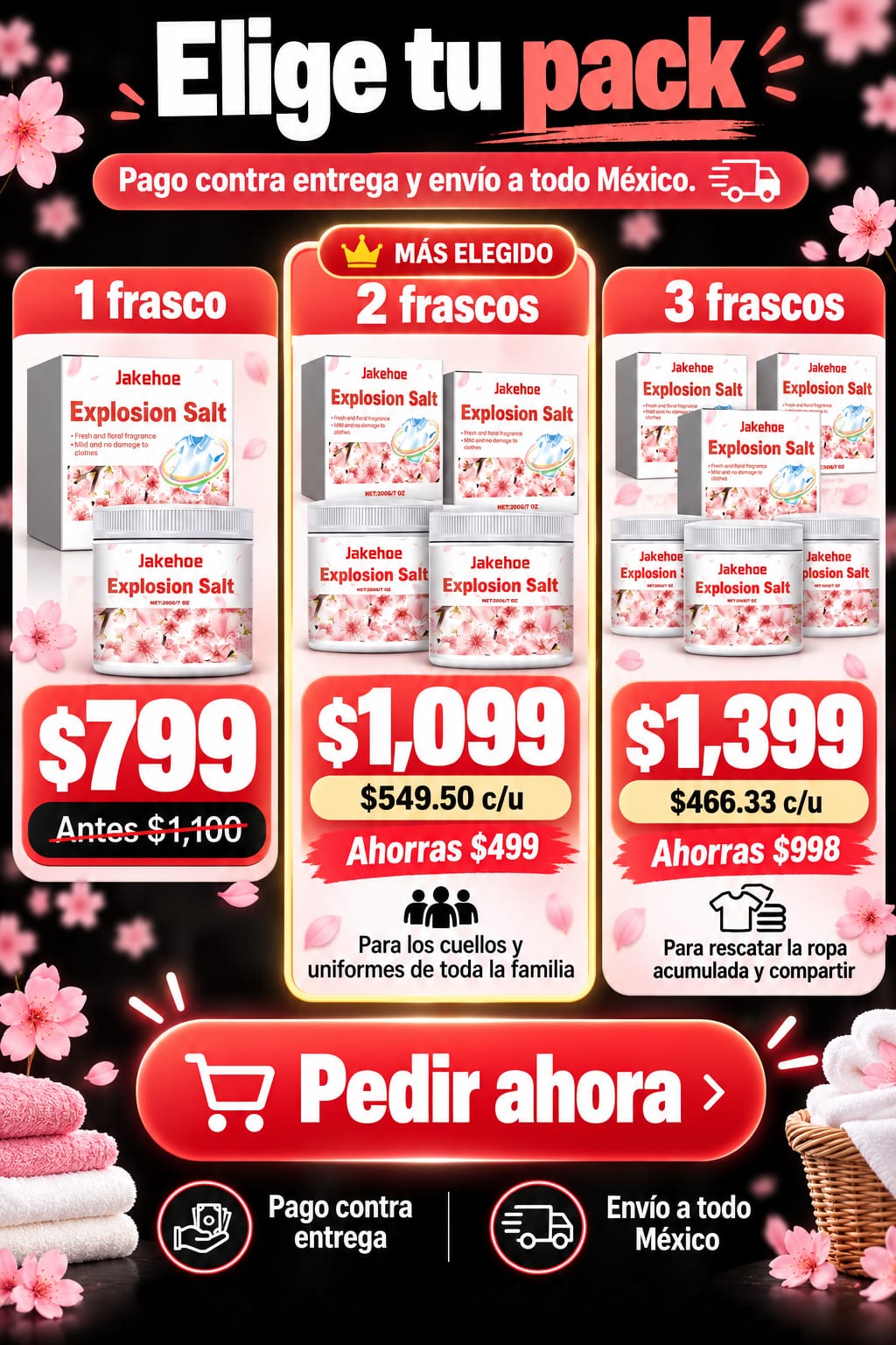 Sal Explosiva Quitamanchas para Ropa oferta