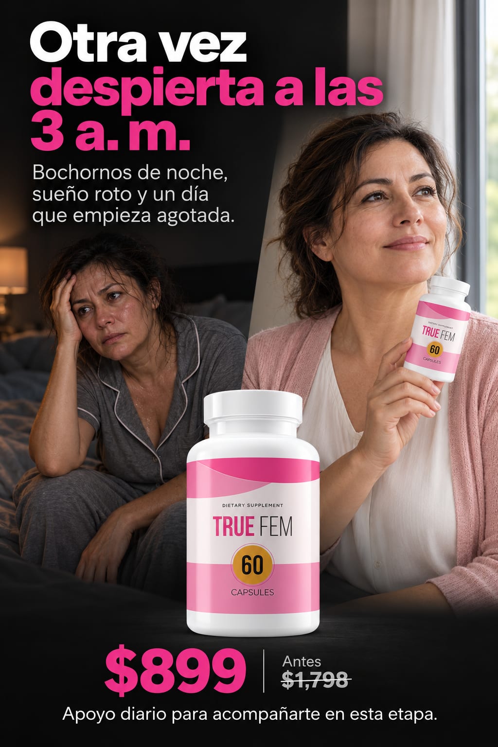True Fem Balance Mujer 60 Cápsulas atencion