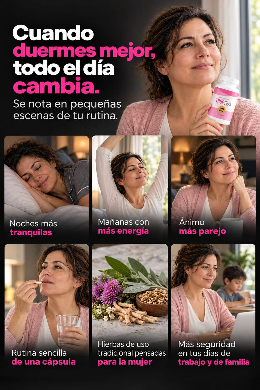 True Fem Balance Mujer 60 Cápsulas beneficios