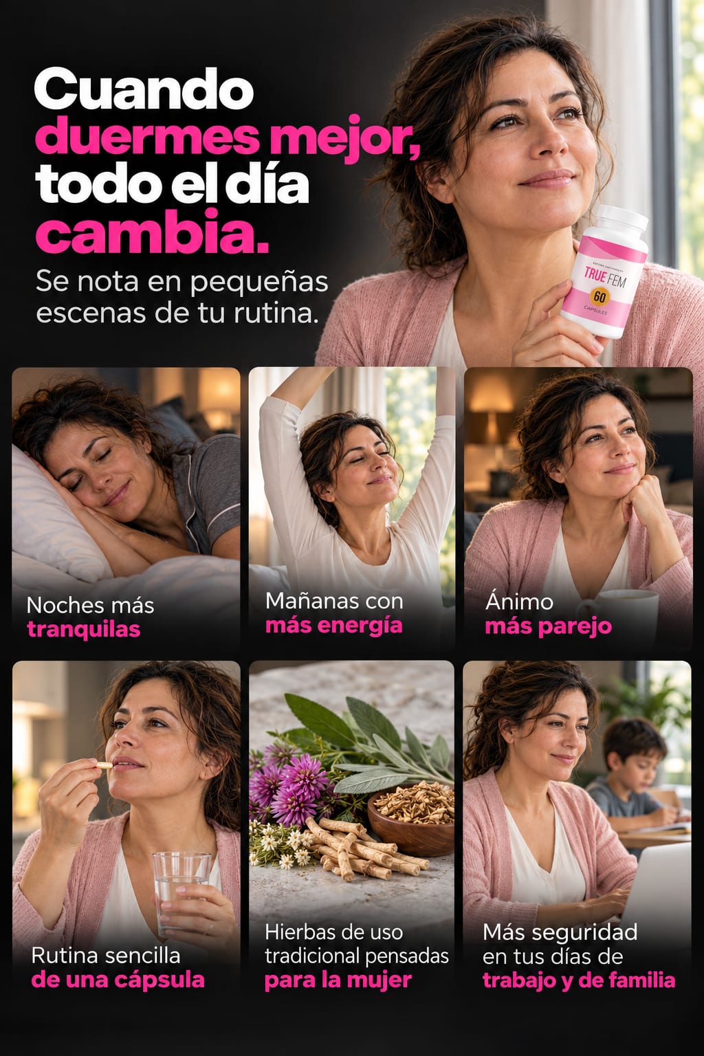 True Fem Balance Mujer 60 Cápsulas beneficios
