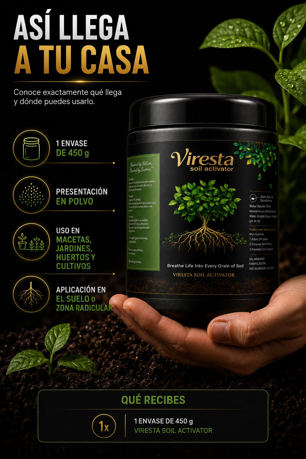 Viresta Soil Activator escala