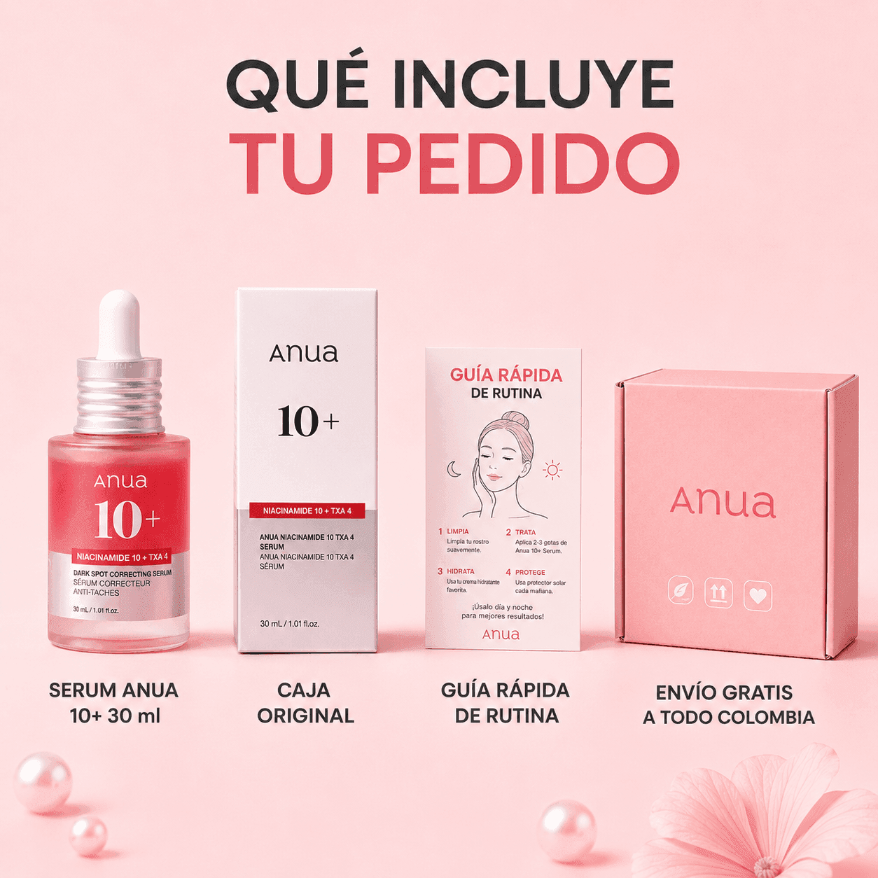 Que incluye: 1 frasco de serum Anua de 30 ml, sellado y original, en su caja.